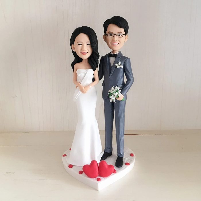 Custom Wedding Cake Topper Bobble Head