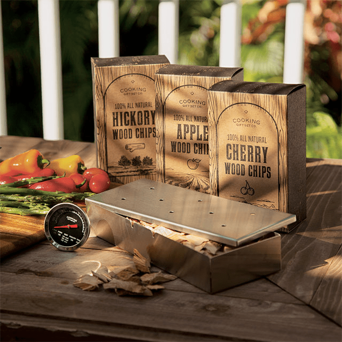 Grill Smoker Set Wood Chips Ecomm Via Uncommongoods