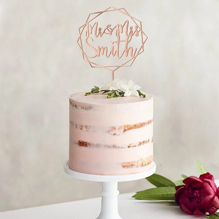 Mr And Mrs Smith Cake Topper