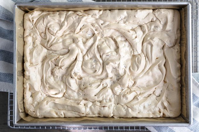 baked delta bars in a pan