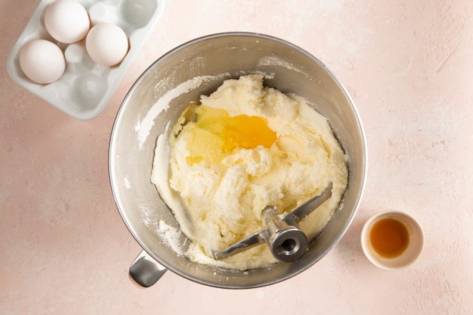 mini bundt cake ingredients mixed