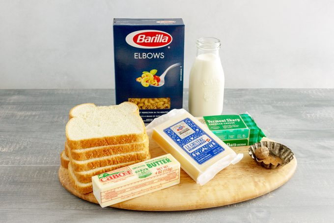 Ina Garten's Overnight Mac and Cheese ingredients