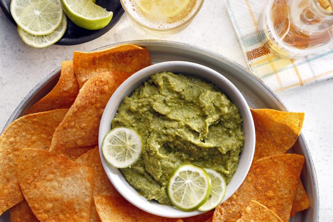 Taste Of Home's Lime Avocado Hummus Recipe; Vegetarian Appetizers