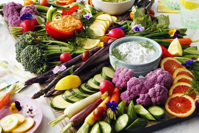 Colorful Crudités Platter