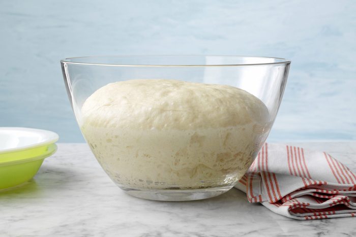 Cover and let dough rise