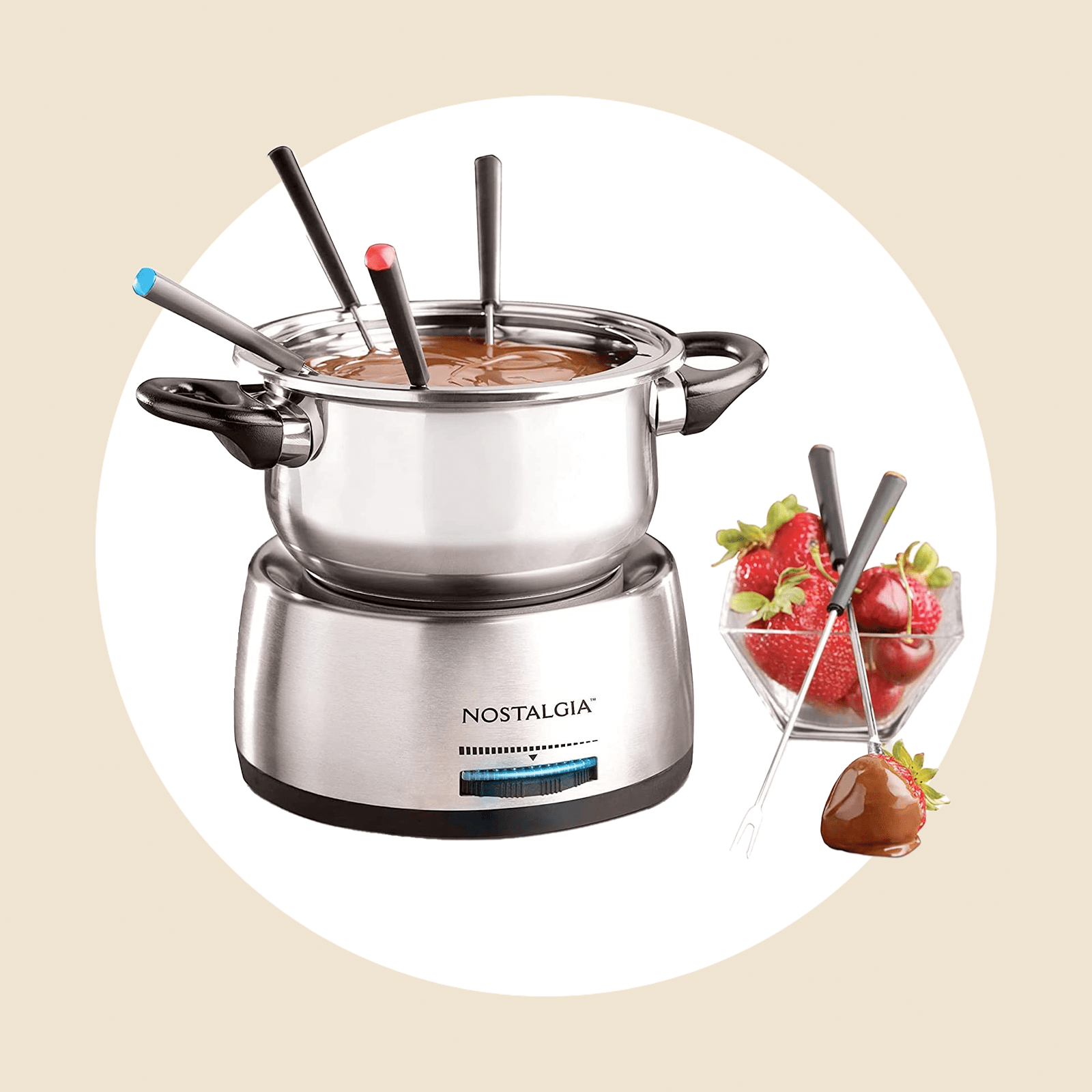 Nostalgia 6 Cup Stainless Steel Electric Fondue Pot Ecomm Via Amazon.com