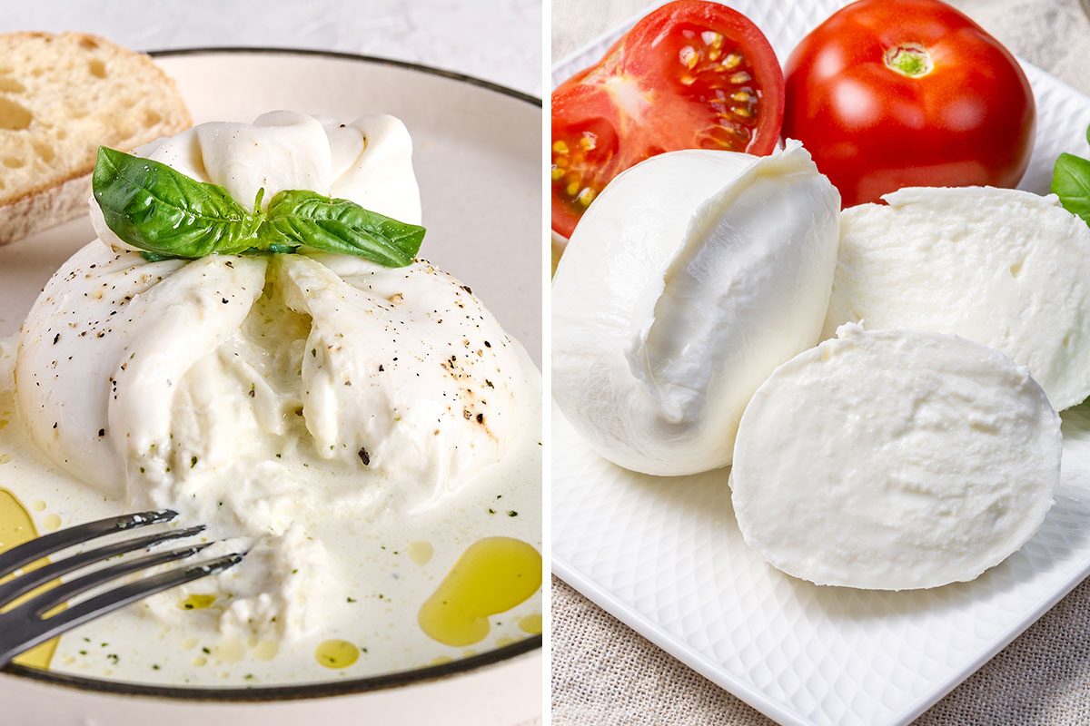 Burrata vs. Mozzarella: What’s the Difference Between These Italian Cheeses?