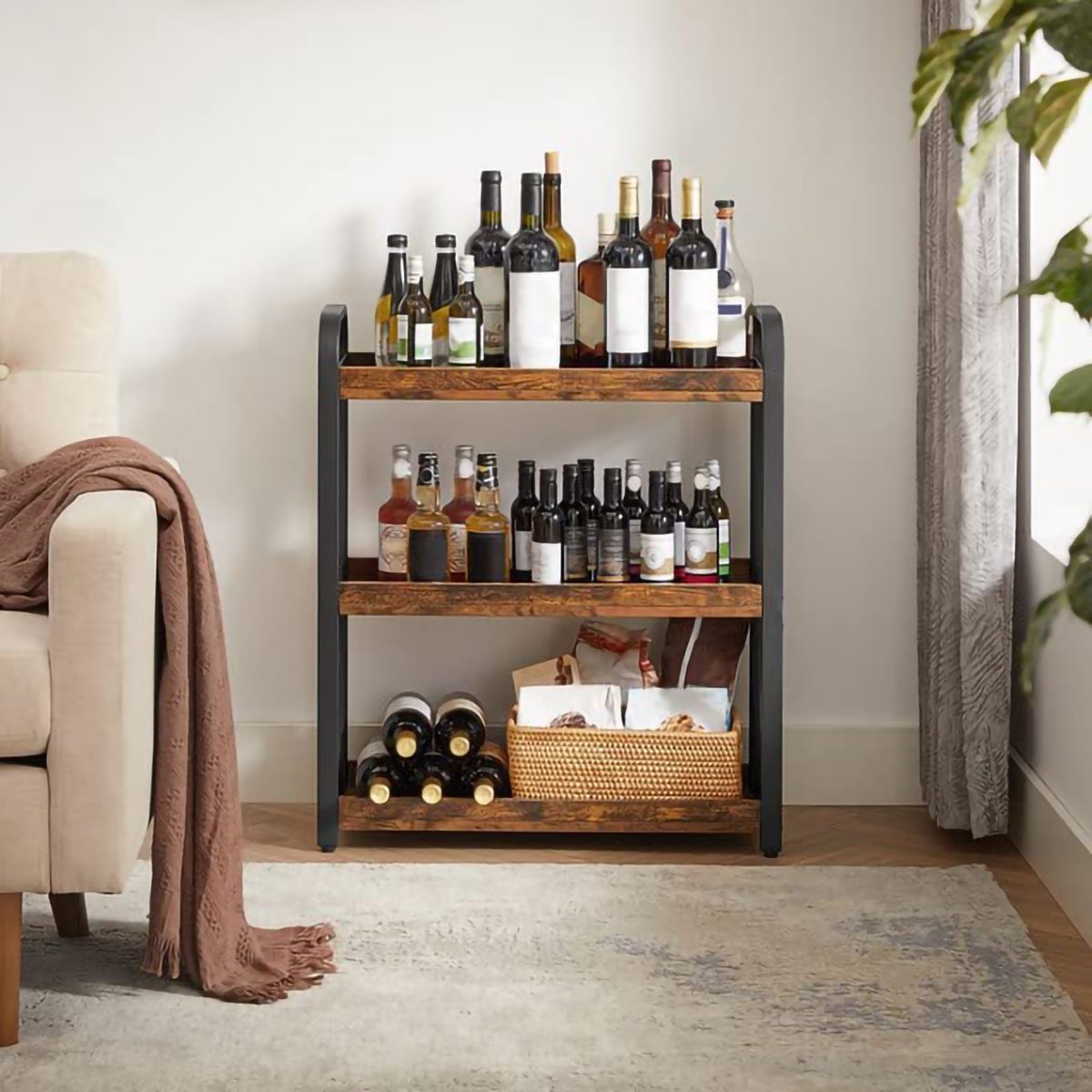 Removable Wheels Bar Cart