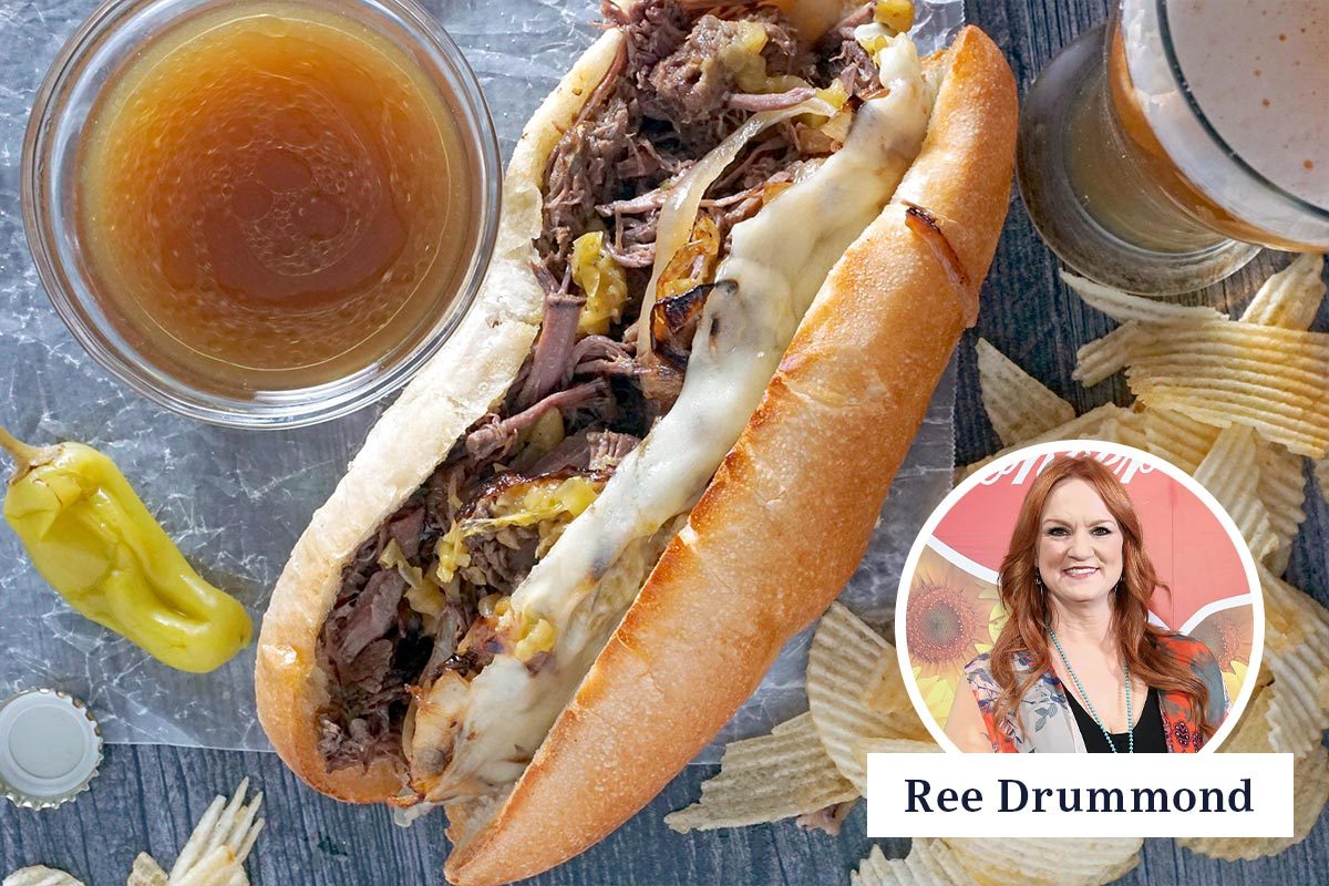 Pioneer Woman Beef Drip sandwich