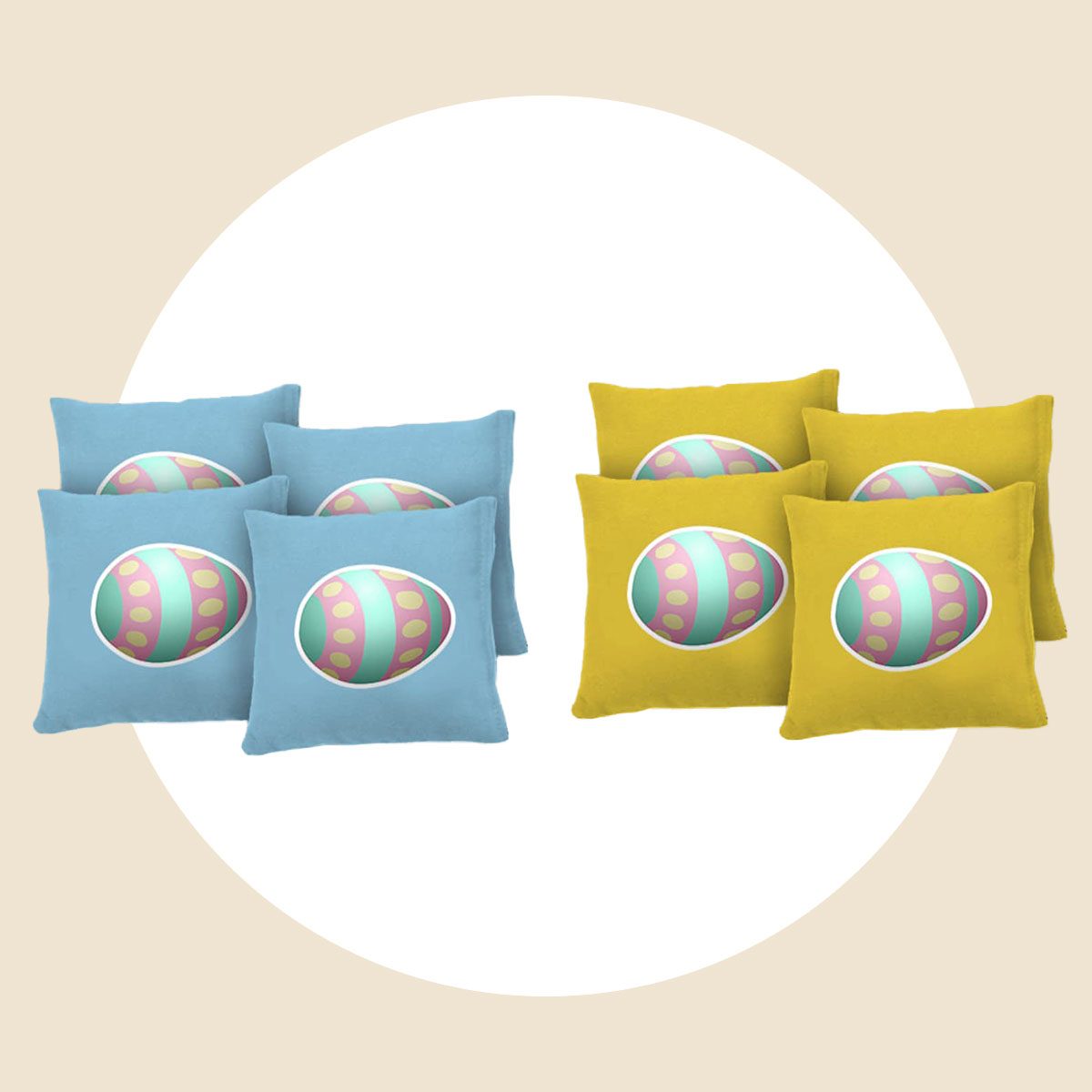 Easter Egg Cornhole Bags Set Of 8