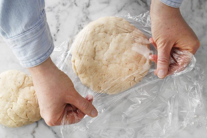 Pizza Rustica Easter Pie divided dow disk wrapping