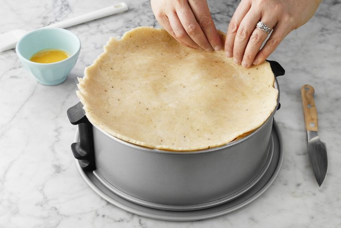Pizza Rustica Easter Pie pie crust placement