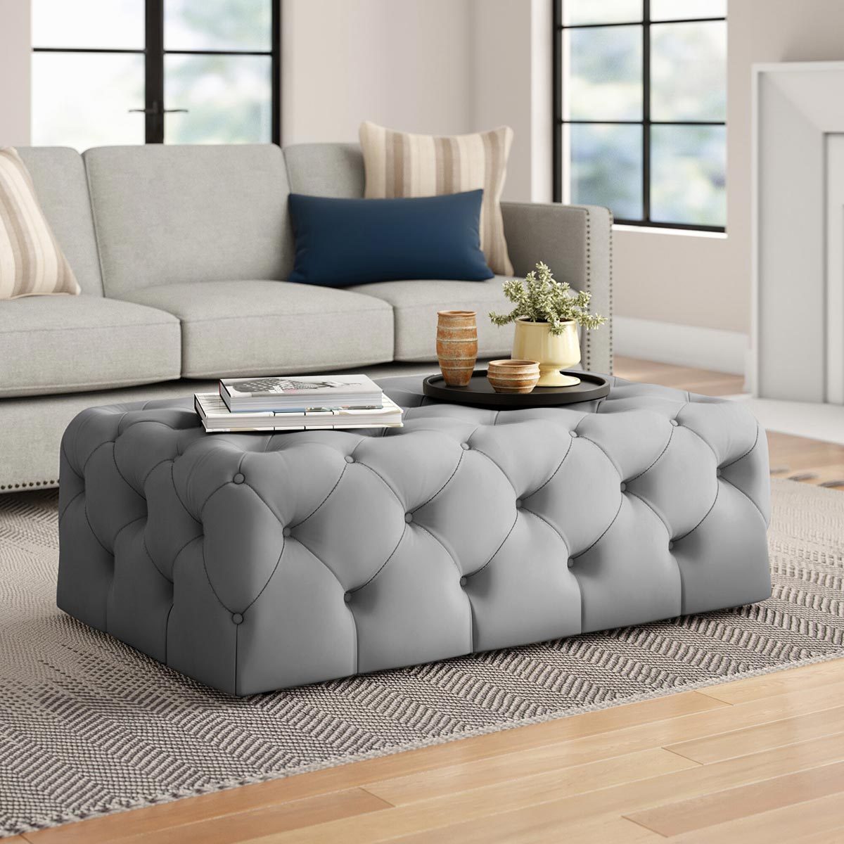 Upholstered Ottoman Coffee Table