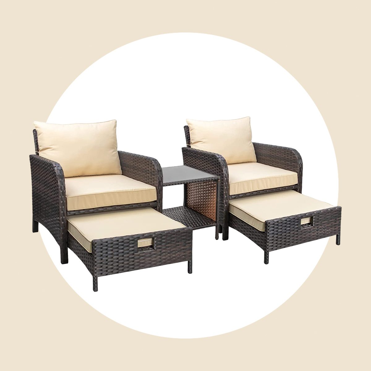 Five Piece Lounge Chair Set