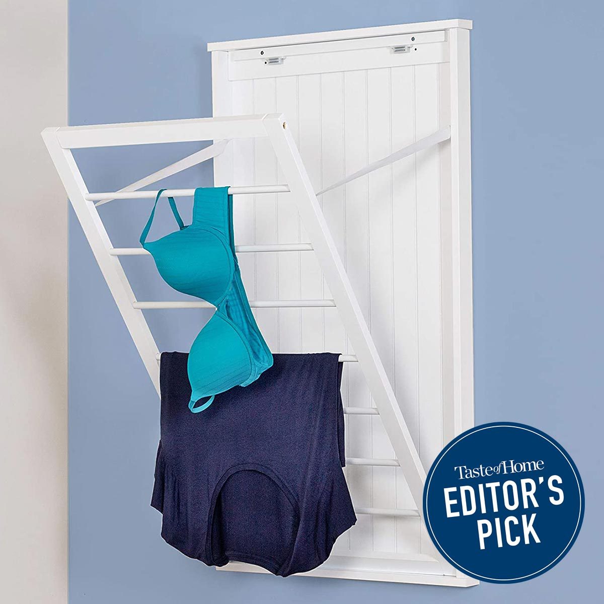 This Mounted Drying Rack Makes Laundry Day So Much Easier