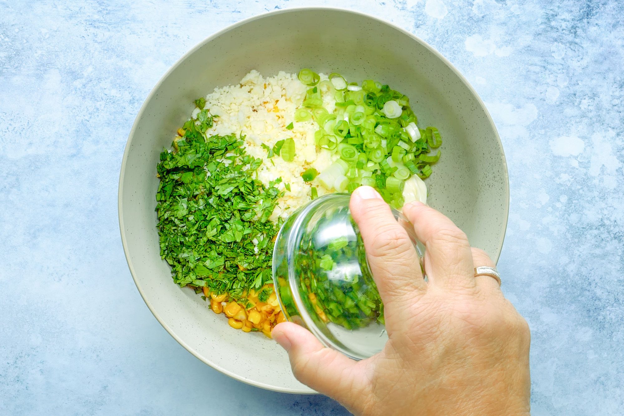 Adding Cilantro To Salad