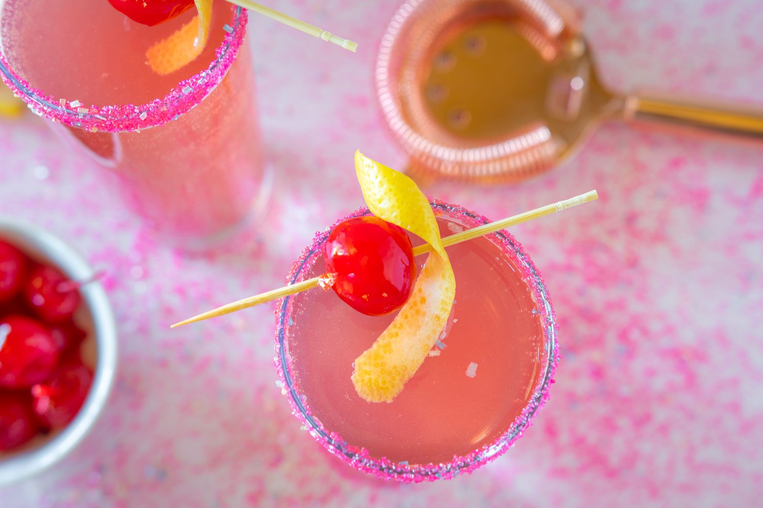 Barbie Cocktail Overhead Molly Allen For Taste Of Home