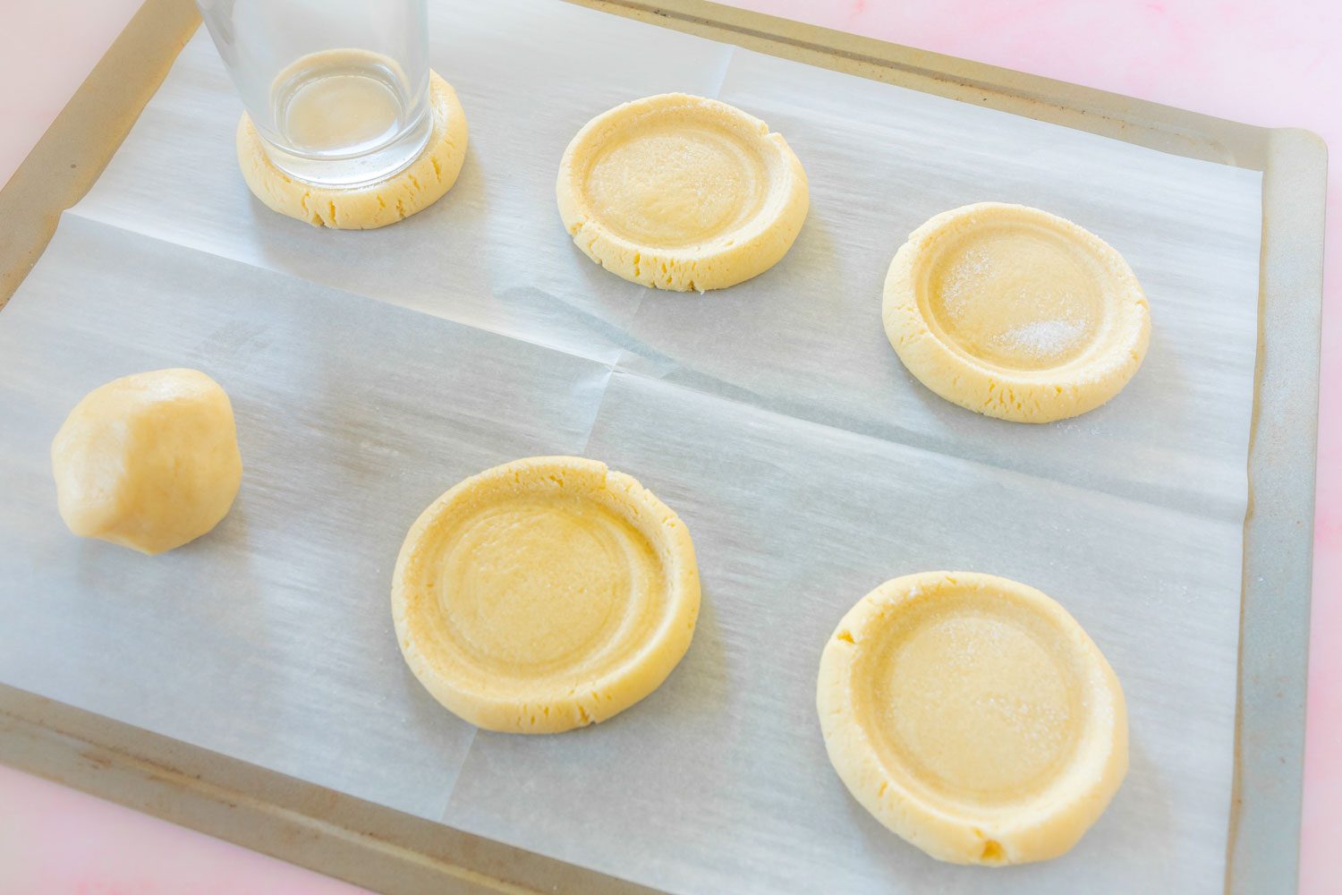 Pressing Dough With Glass Utah Pink Cookies Molly Allen For Taste Of Home