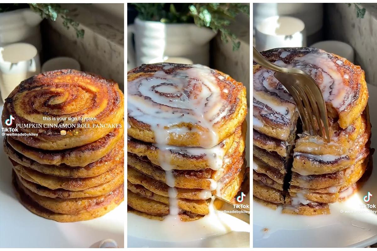People Are Making Cinnamon Roll Pumpkin Pancakes That Look Simply Heavenly