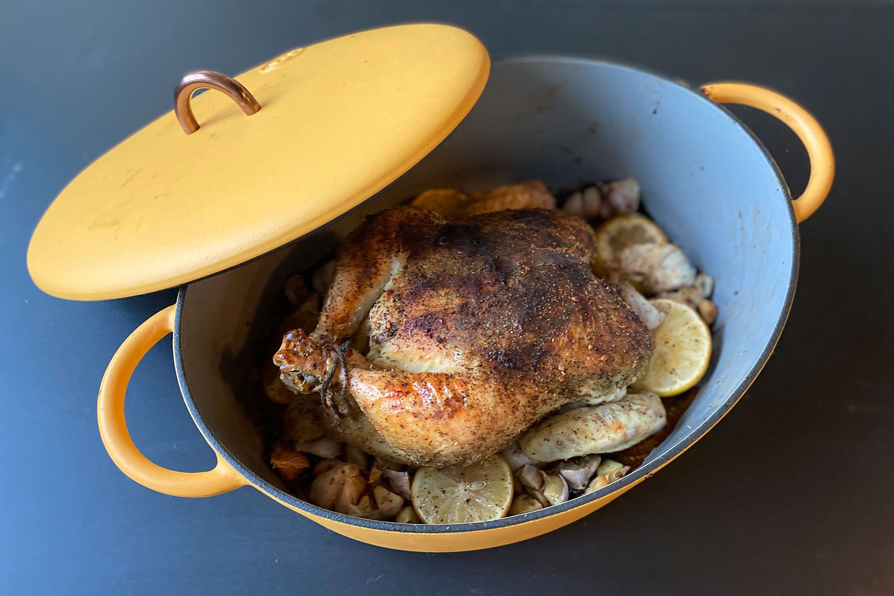 Chicken in The Dutchess Cooking Pot