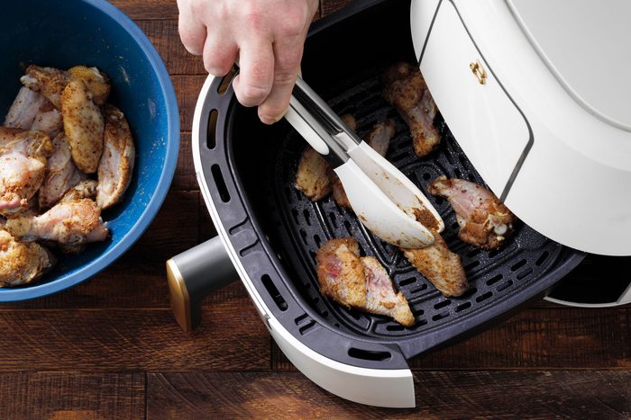 Air Fryer Chicken Wings in an air fry