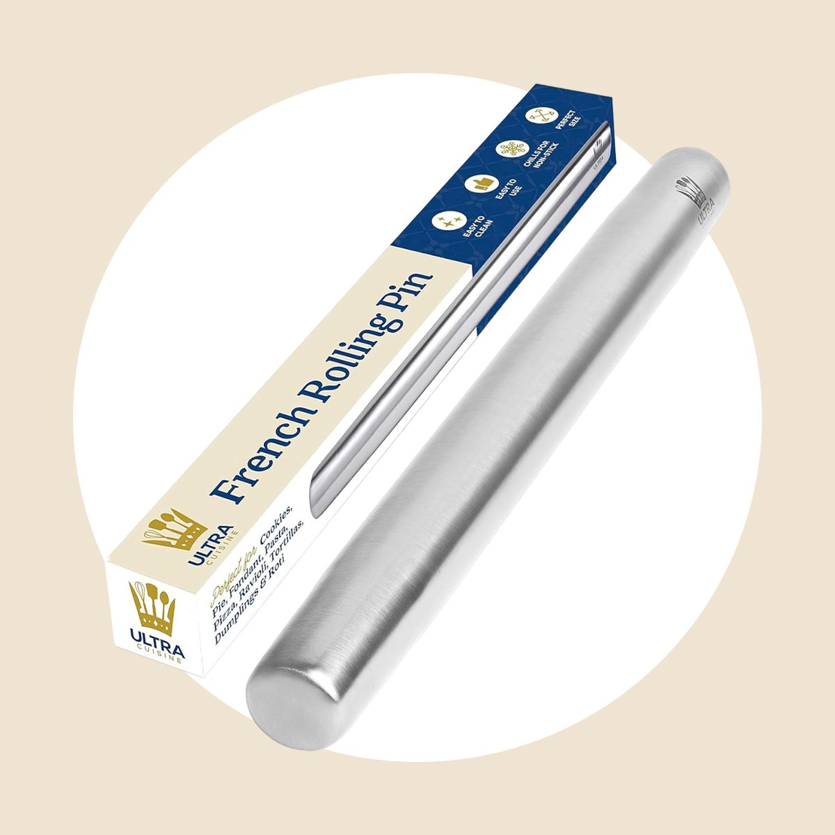 Stainless Steel Rolling Pin Ecomm Via Amazon.com