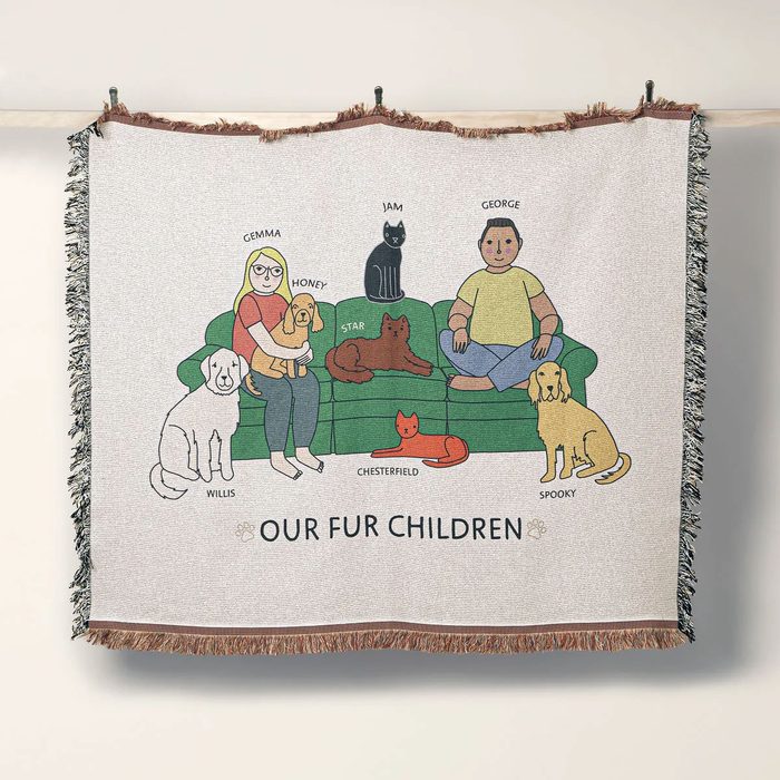 Personalized Pet Family Blanket