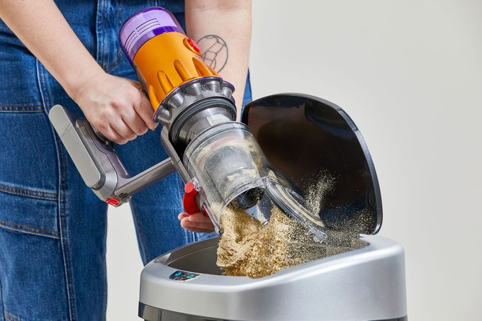 Emptying Dyson Vacuum Cannister