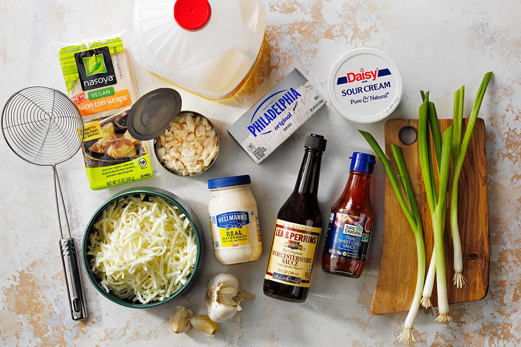 Ingredients for Crab Rangoon Dip