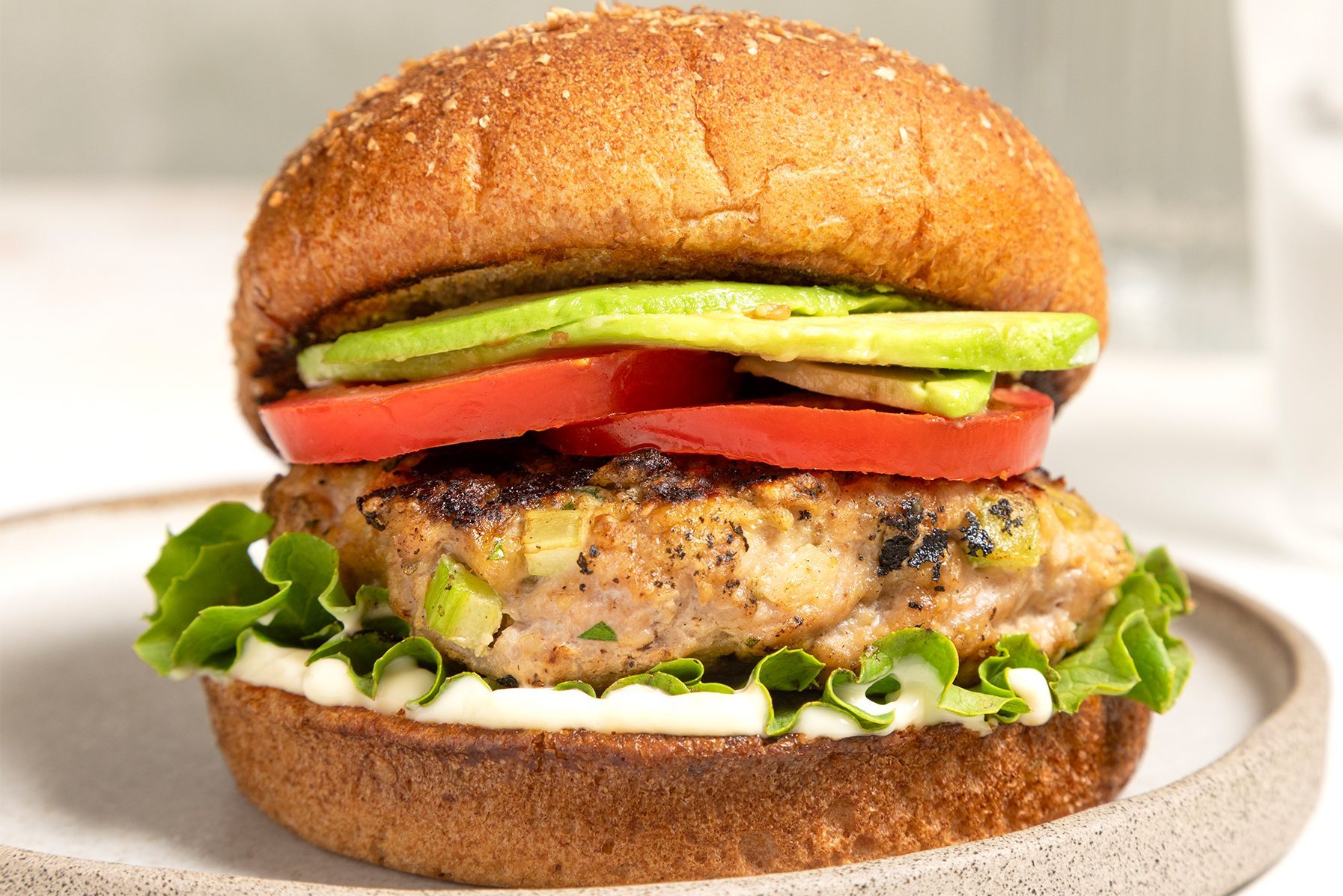 Grilled Ground Turkey Burgers
