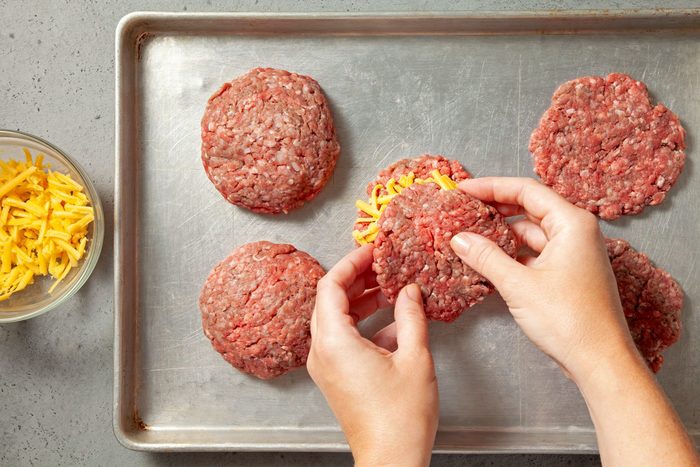 Remaining patties and press edges firmly to seal