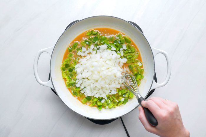 saute onions and peppers