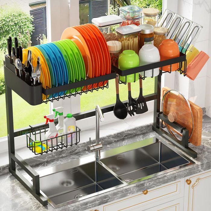 Adbiu Over The Sink Dish Drying Rack