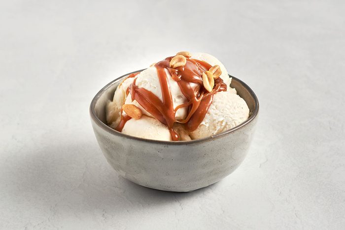 Serve sauce over ice cream