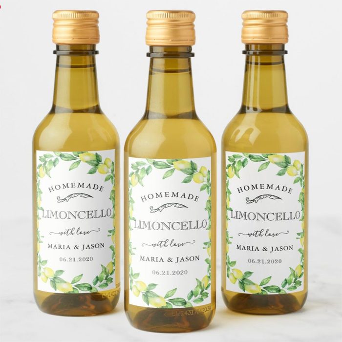 Toh Affiliate Limoncello Labels Wedding Favor