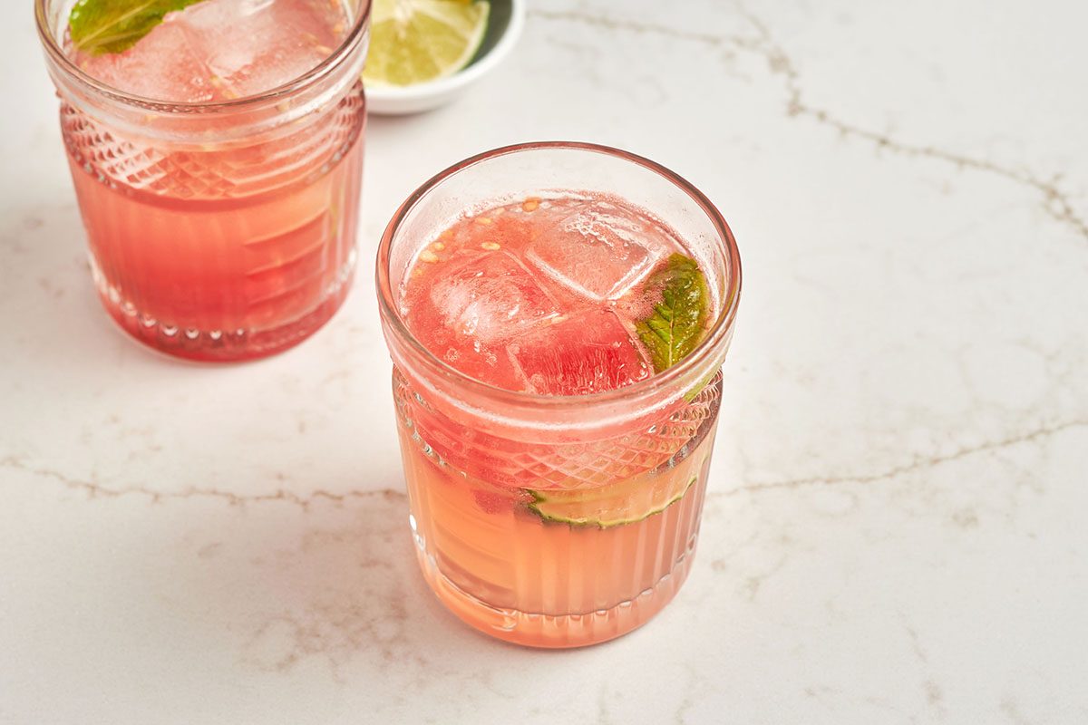 This watermelon mojito by Taste of Home takes classic mojito and gives it a refreshing upgrade with freshly-muddled watermelon.
