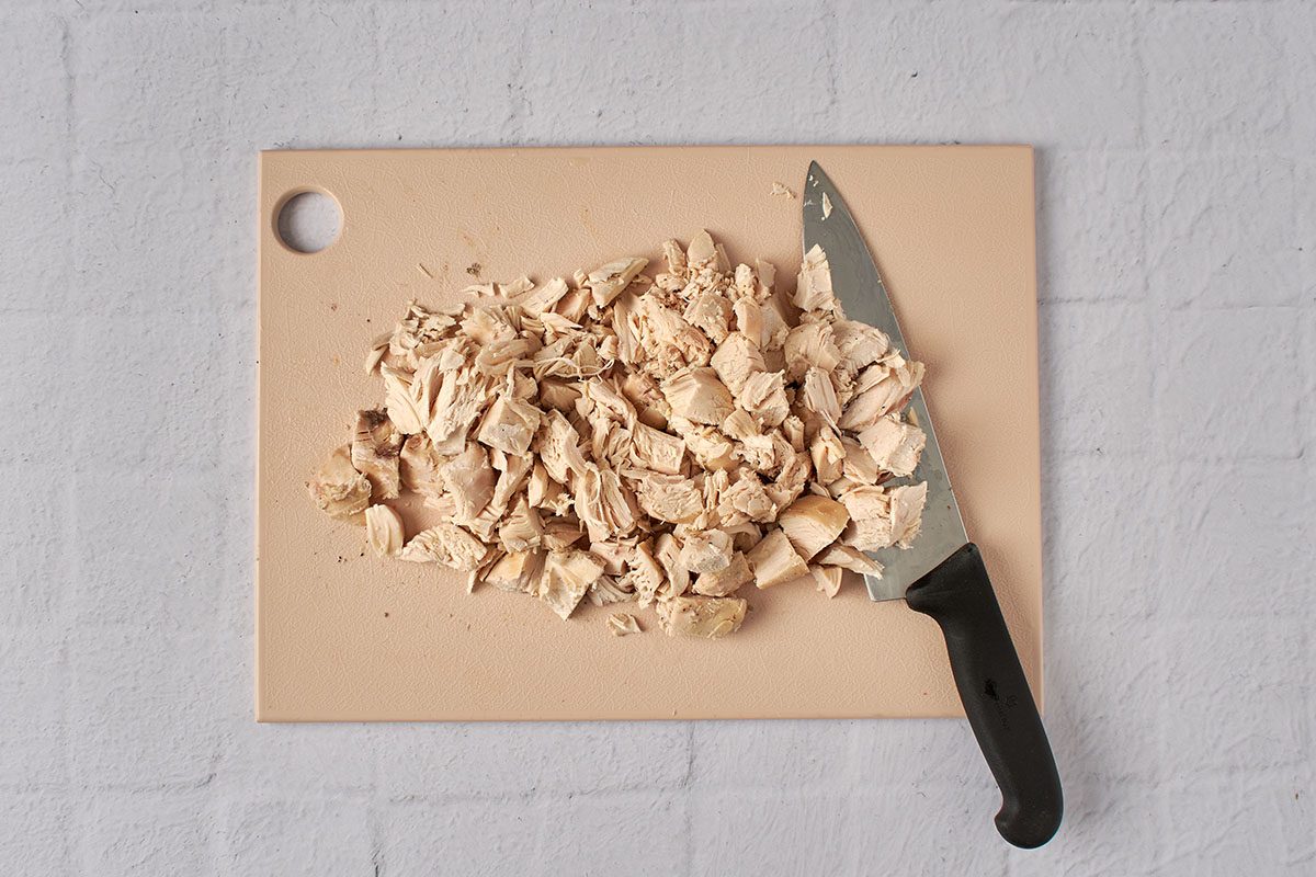 Cool and cut the chicken