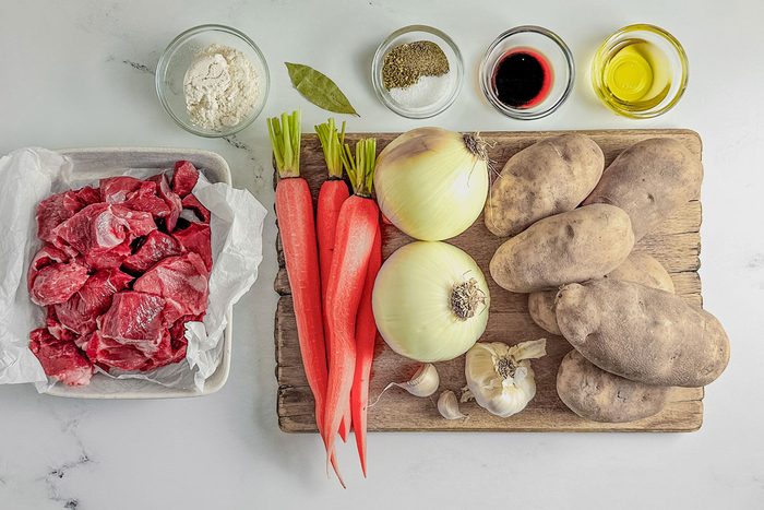 Ingredients for Taste of Home venison stew.