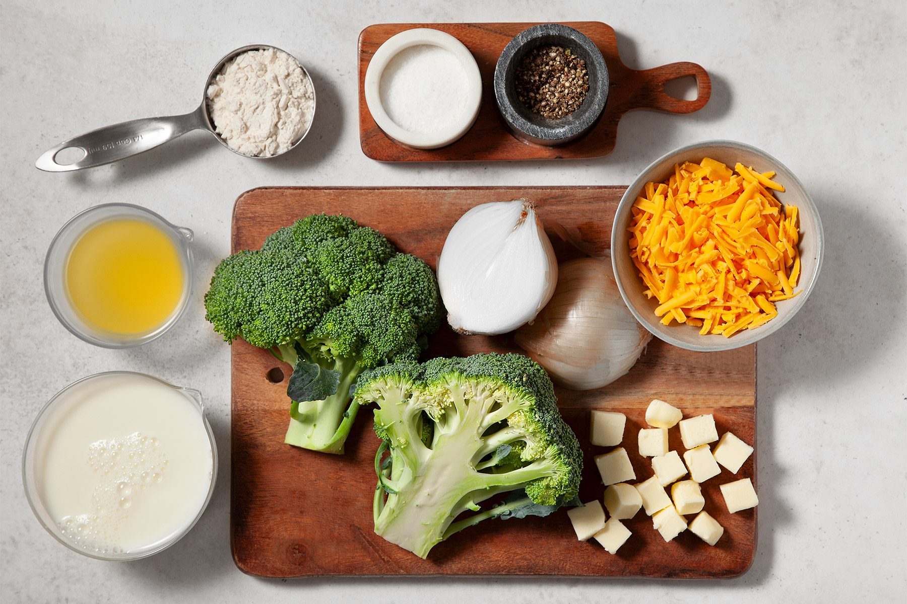 overhead shot of ingredients