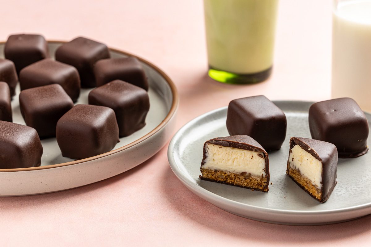 Taste Of Home Cheesecake Bites Recipe Photo Of The Finished Recipe.