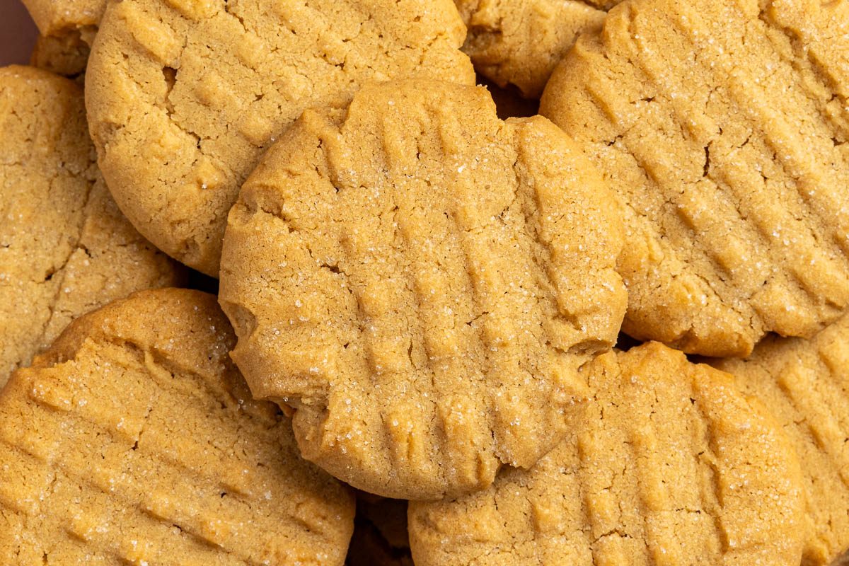 Taste of Home Chewy Peanut Butter Cookies recipe photo of the finished recipe served on plates.