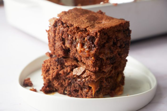 Caramel brownies are a decadent twist on a favorite.