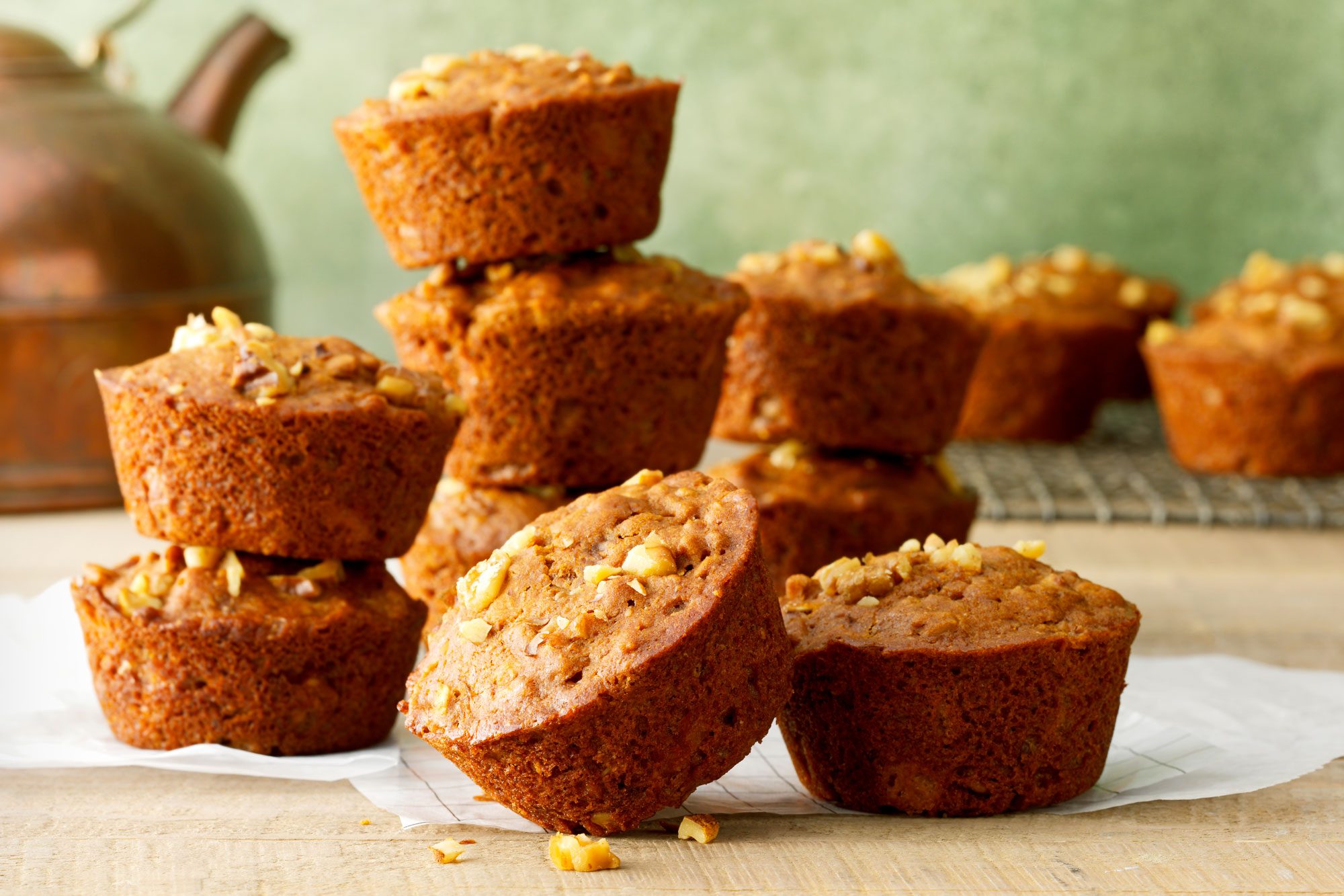 Table view shot of Best Bran Muffins