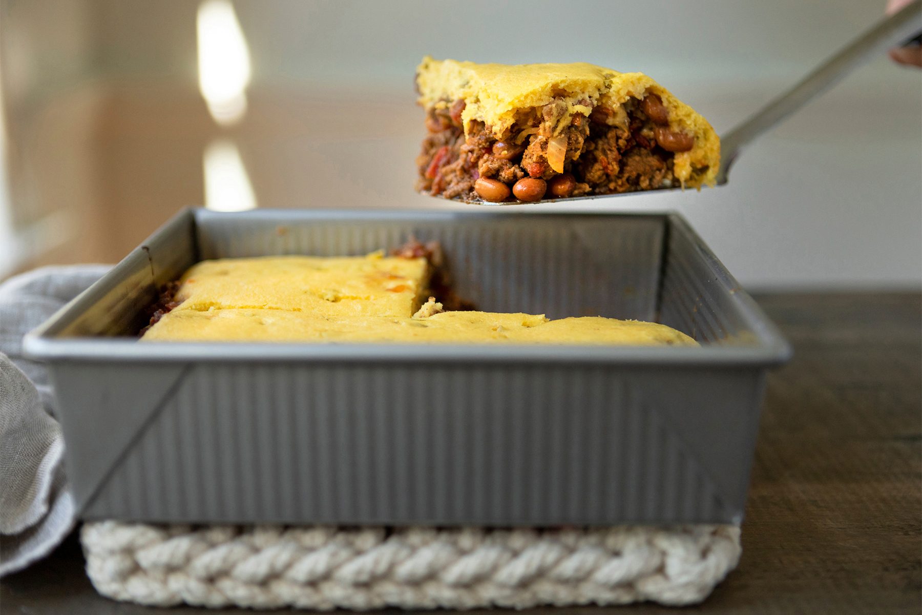 Casserole is ready to serve