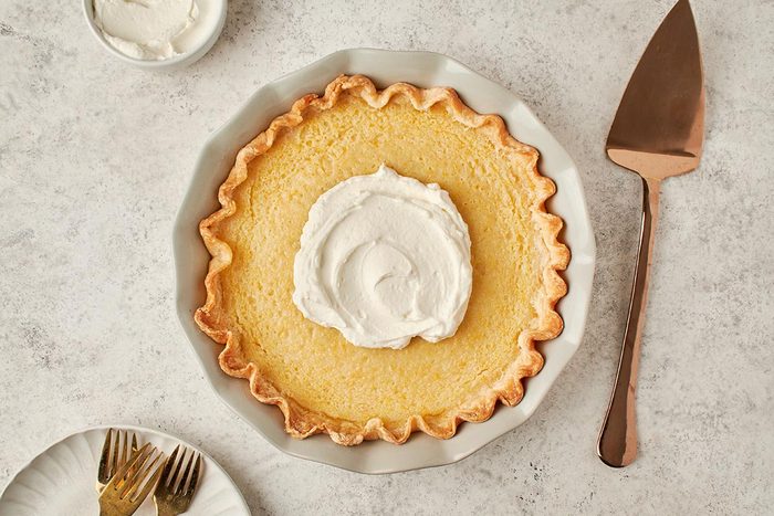 This simple lemon pie by Taste of Home combines tart citrus flavors with a flaky crust.