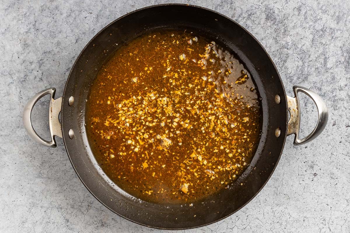 Taste of Home Slow Cooker Lemon Chicken recipe photo of making the stock.