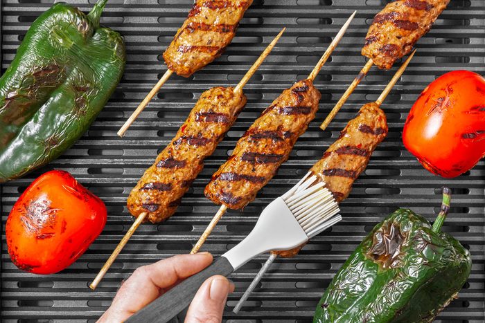 Brush Both Sides With Reserved Onion Juice.