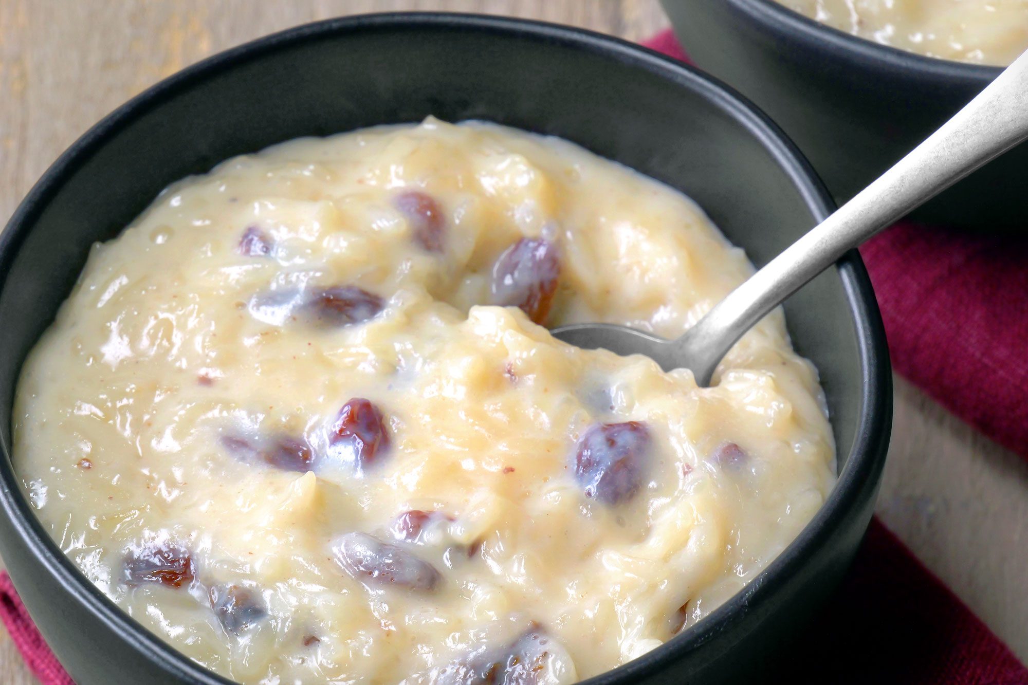3/4th shot of arroz con leche