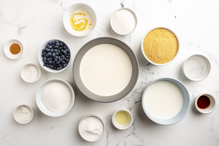 ingredients for Blueberry Cheesecake Ice Cream