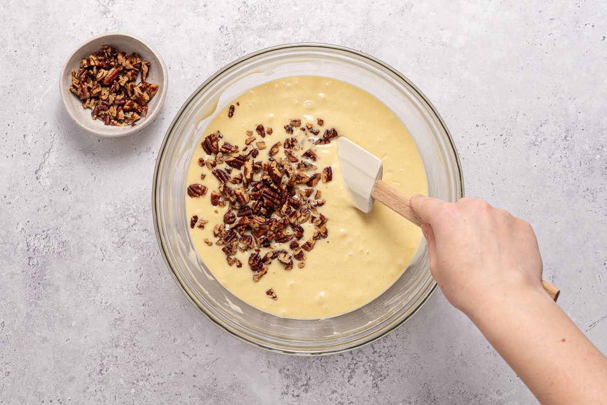 Butter Pecans Incorporated Inside Batter